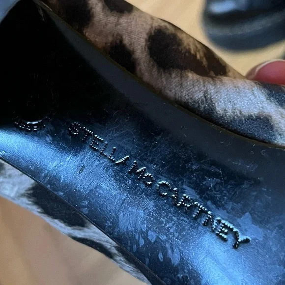 Stella McCartney Leopard Heeled Boots - Picture 2 of 2